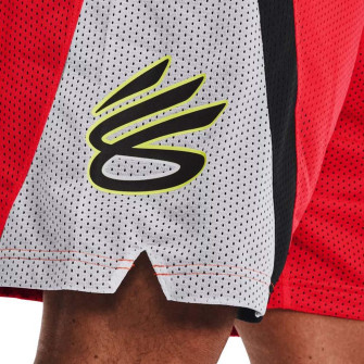 UA Curry Splash 9'' Shorts ''Bolt Red''