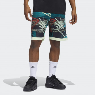 adidas 3-stripes Moment Basketball Shorts ''Black/Legacy Teal''