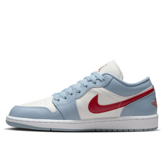 Air Jordan 1 Low Women's Shoes ''Blue/Dune Red''