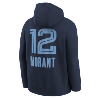 Nike NBA Icon Memphis Grizzlies Ja Morant Kids Hoodie ''College Navy''