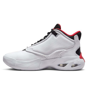 Air Jordan Max Aura 4 Kids Shoes ''White/University Red'' (GS)