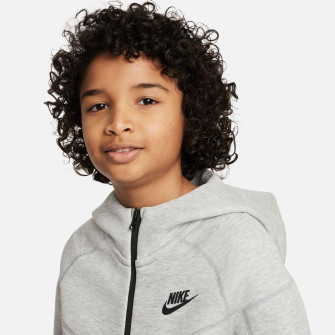 Nike Sportswear Tech Fleece Full-Zip Kids Hoodie ''Dk Grey Heather''