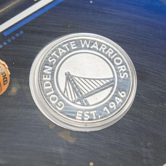 NBA Golden State Warriors Silver Mint Coin Card ''Stephen Curry''