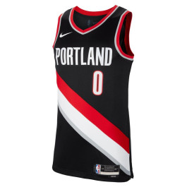 Nike NBA Damian Lillard Icon Edition Swingman Jersey SW Fan Edition Basketball Jersey/Vest Portland Trail Blazers Black 864505-010 US S