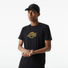 New Era Chain Stitch Los Angeles Lakers T-Shirt ''Black''
