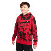 Air Jordan All Over Print Kids Hoodie ''Red/Black''