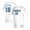 M&N NBA Denver Nuggets Name & Number T-Shirt ''White''