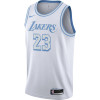 Nike NBA City Edition Los Angeles Lakers LeBron James Jersey ''White''