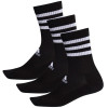 adidas 3-Stripes Cushioned Crew Socks 3 Pairs ''Black''
