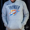 Pulover Nike NBA Oklahoma City Thunder Logo ''Grey Heather''
