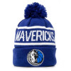 New Era NBA Dallas Mavericks Bobble Knit Cuff Hat ''Blue''