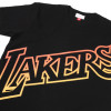 M&N NBA Los Angeles Lakers Flames T-Shirt ''Black''