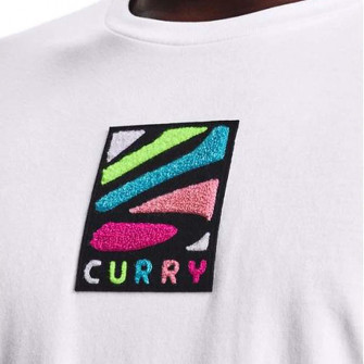 Kratka majica UA Curry Multicolor Logo ''White''