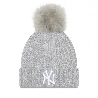 Ženska zimska kapa New Era MLB NY Yankees Metallic Logo Cuff ''Grey''