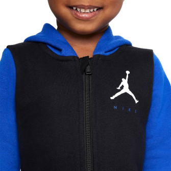 Body za bebe Air Jordan Full-Zip Coverall Toddler ''Black/Blue''