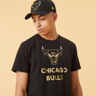 Kratka majica New Era Chicago Bulls Metallic Logo ''Black''