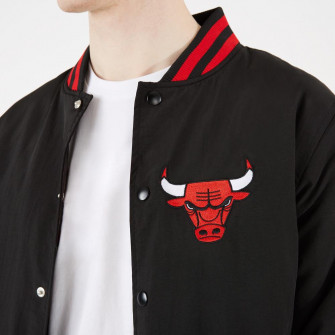 Jakna New Era NBA Chicago Bulls Patch Logo Bomber ''Black''