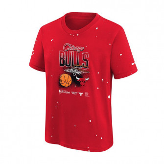 Dječja kratka majica Nike NBA Chicago Bulls Courtside Splatter ''Red''
