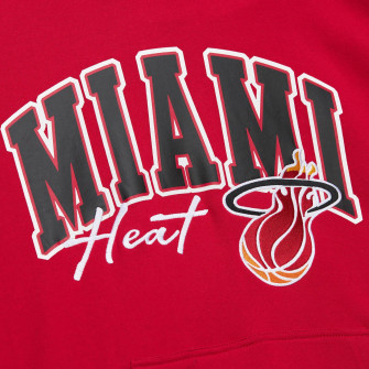 Hoodie M&N NBA Miami Heat Vintage Logo Premium ''Red''
