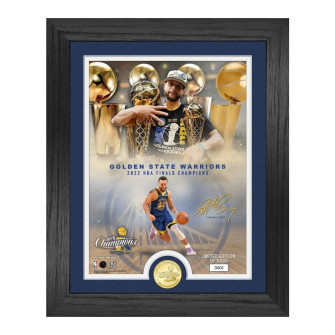 Slika NBA Finals Champions Golden State Warriors Stephen Curry Bronze Coin Photo