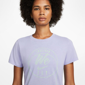 Ženska kratka majica Nike Dri-FIT Swoosh Fly ''Light Thistle''