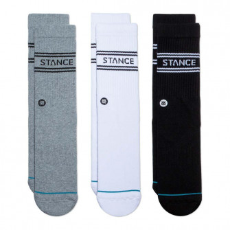 Čarape Stance Basic Crew 3-Pack ''White/Grey/Black''