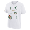 Dječja kratka majica Air Jordan NBA Boston Celtics Courtside Statement Edition ''White''