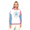 Ženski hoodie Converse Color Blocked Oversize ''White/Pink''