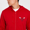 Hoodie New Era Stripe Piping Chicago Bulls Zip-Up ''Red''