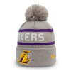 Zimska kapa New Era NBA LA Lakers Cuff Bobble Beanie ''Grey''