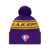 Zimska kapa New Era NBA 2021 Draft Los Angeles Lakers Cuff ''Purple/Yellow''