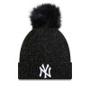 Ženska zimska kapa New Era MLB NY Yankees Bobble Cuff ''Black''