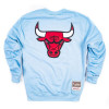 Hoodie M&N NBA Chicago Bulls Pastel Crew ''Baby Blue''