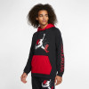 Hoodie Air Jordan Jumpman Classics Lightweight Fleece ''Black/Gym Red''