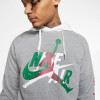 Hoodie Air Jordan Jumpman Classics Lightweight Fleece ''Carbon Heather/White''