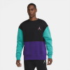  Air Jordan Jumpman Fleece Crew ''Black/Purple/Green''