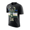 Dječja kratka majica Air Jordan NBA Bucks Antetokoumnpo Statement Edition ''Black''