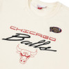 Hoodie M&N NBA Chicago Bulls Flames Racing Crewneck ''White''