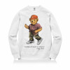 Pulover Sneaky Hypebeast Bear ''White''