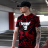Kratka majica New Era Oil Slick Print Chicago Bulls ''Red''