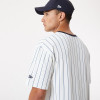 Kratka majica New Era Pinstripe Oversized ''White/Black''