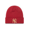 Ženska zimska kapa New Era MLB NY Yankees Metallic Logo ''Red''