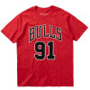 M&N NBA Chicago Bulls Last Dance Number 91 T-Shirt ''Red''
