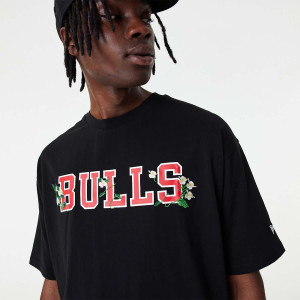 Kratka majica New Era NBA Chicago Bulls Floral ''Black''