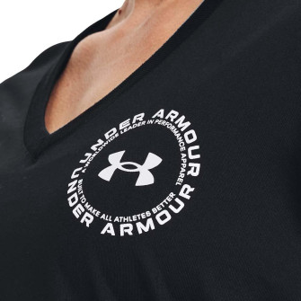 Ženska kratka majica UA Tech Solid Crest ''Black''