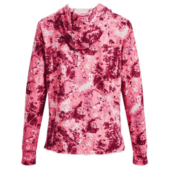 Ženski pulover UA Rival Terry Printed ''Pace Pink''