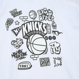 Kratka majica M&N NBA New York Knicks Doodle ''White''