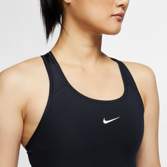 Ženski športni modrček Nike Swoosh Medium-Support Pad ''Black''
