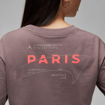 Ženska kratka majica Air Jordan Paris Saint-Germain Boxy Graphic ''Brown''