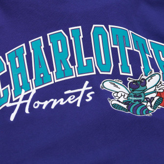 Pulover M&N NBA Charlotte Hornets Vintage Logo Premium ''Purple''